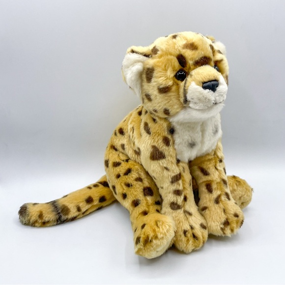 Webkinz Signature Cheetah Plush Realistic Cat Leopard Ganz Stuffed Animal 10inch - Picture 1 of 10